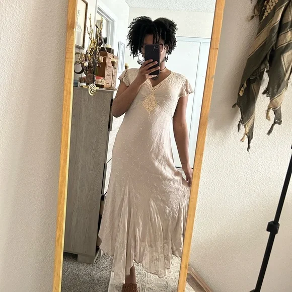 Newport News y2k vintage princess fairy asymmetrical maxi dress - Picture 1 of 9